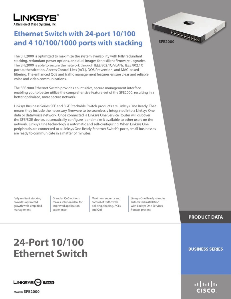 Linksys SFE2000 Operation manual Linksys SFE2000 Operation manual