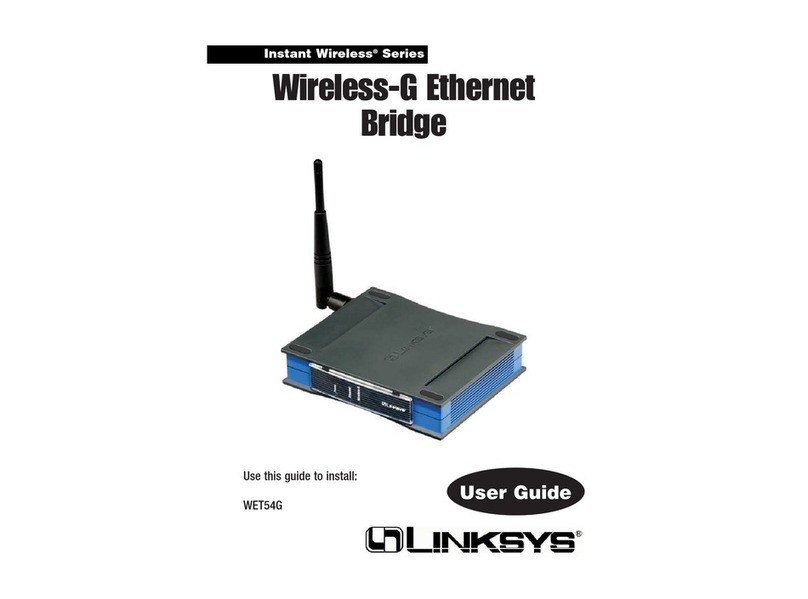 Linksys WET54G - Wireless-G EN Bridge user guide Linksys WET54G - Wireless-G EN Bridge user guide