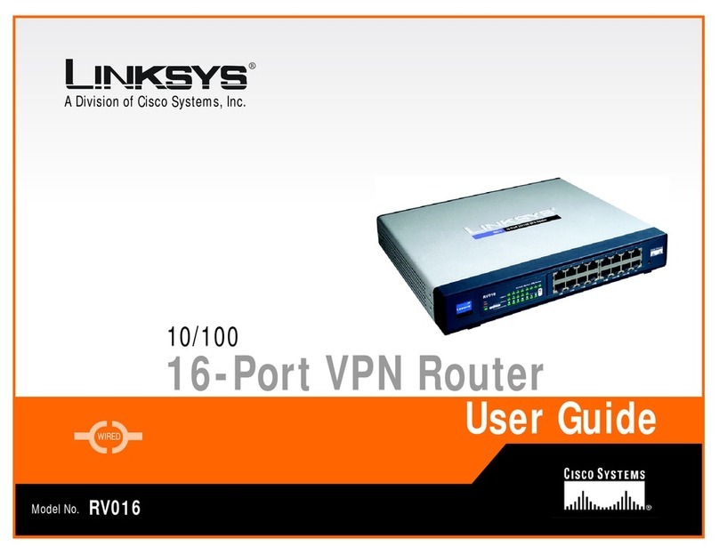 Linksys RV016 User manual