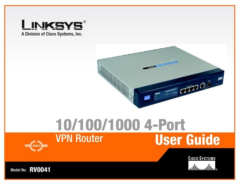 Linksys RV0041 - 10/100/1000 VPN Router User manual