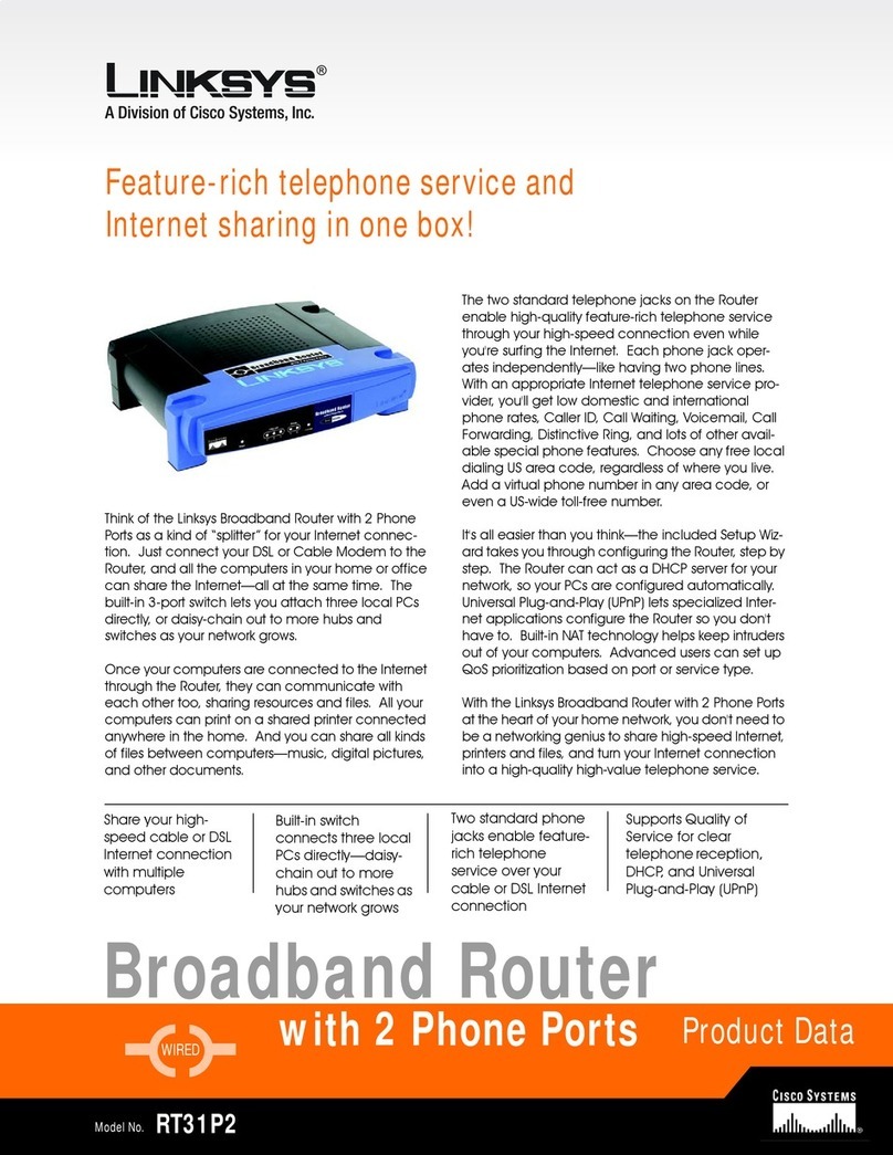 Linksys RT31P2 - Broadband Router Product data
