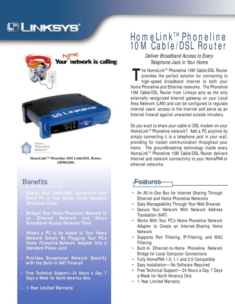 Linksys HPRO200 User manual Linksys HPRO200 User manual