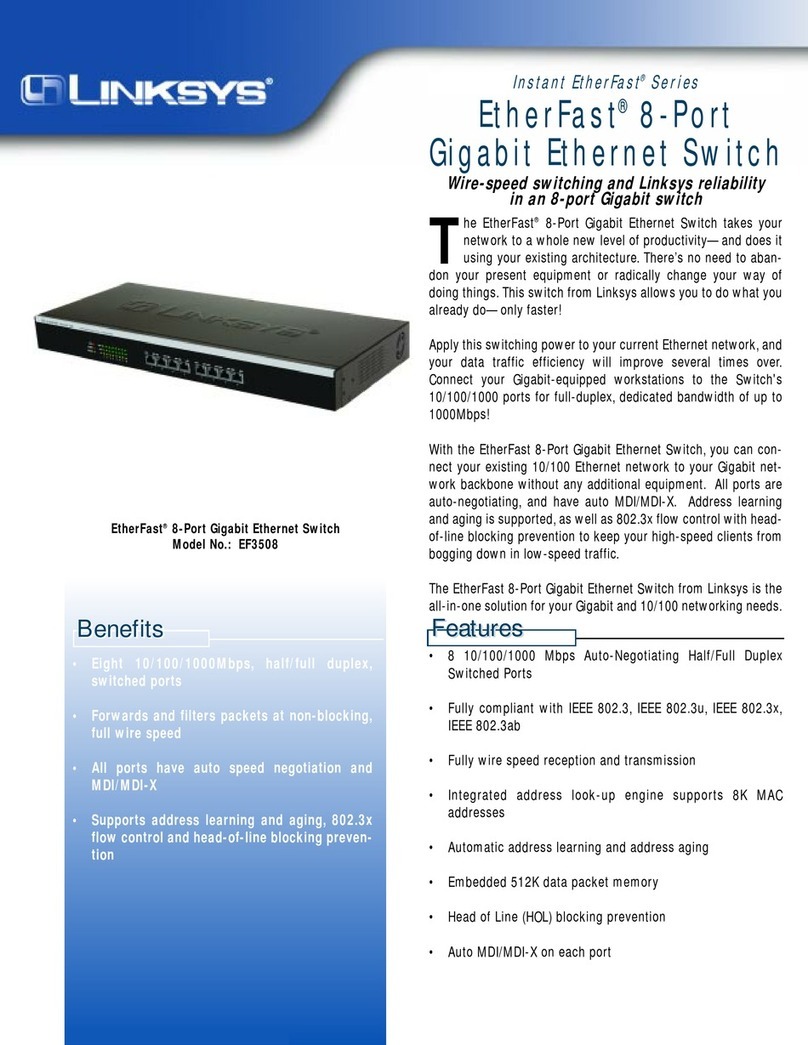 Linksys EF3508 User manual
