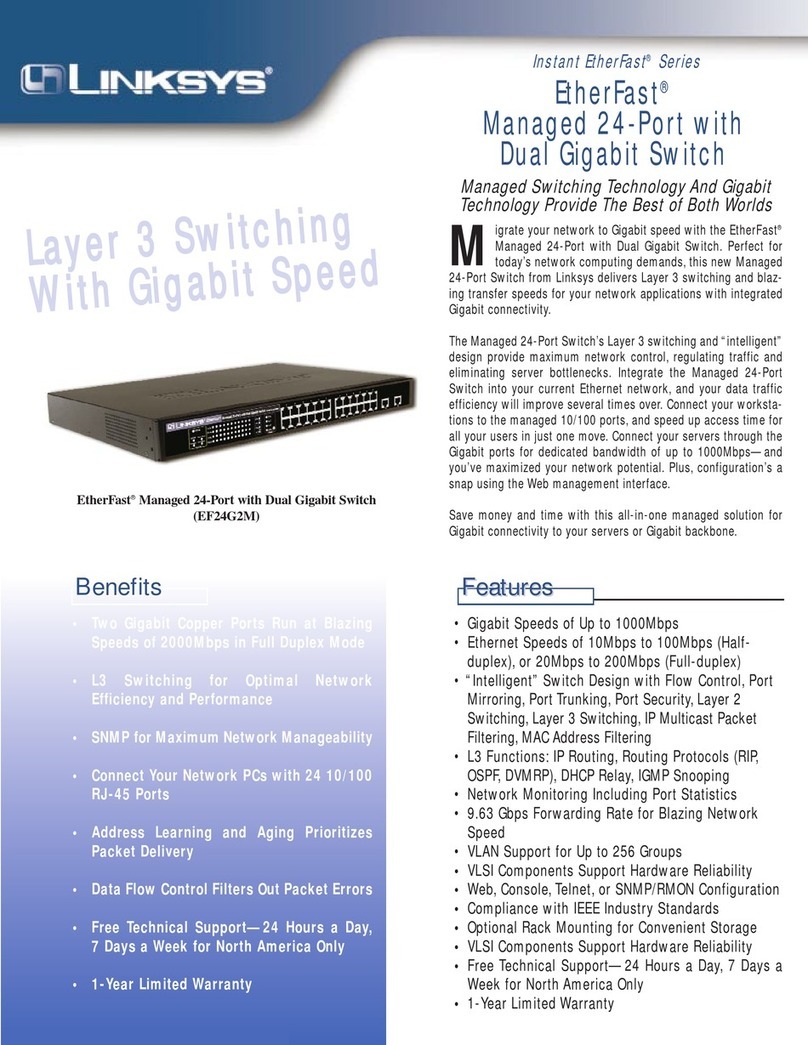 Linksys Etherfast EF24G2M User manual