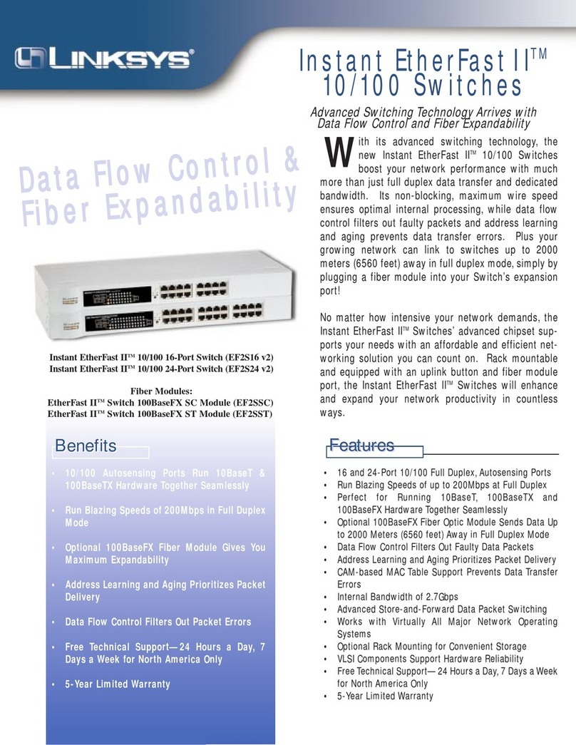 Linksys EF2S16 User manual