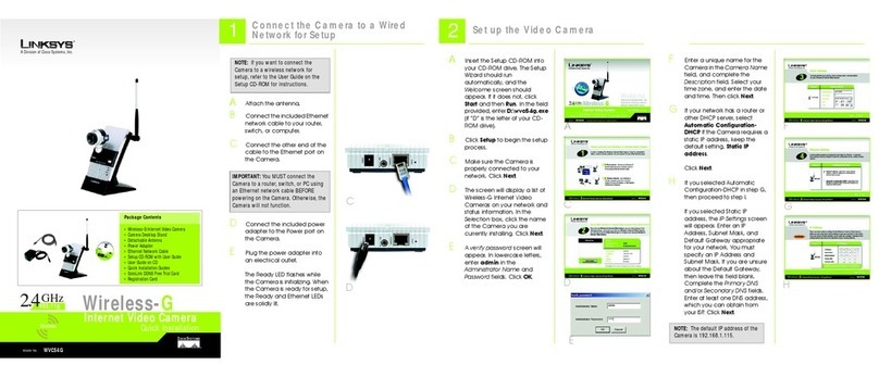 Linksys WVC54G - Wireless-G Internet Video Camera... Quick installation