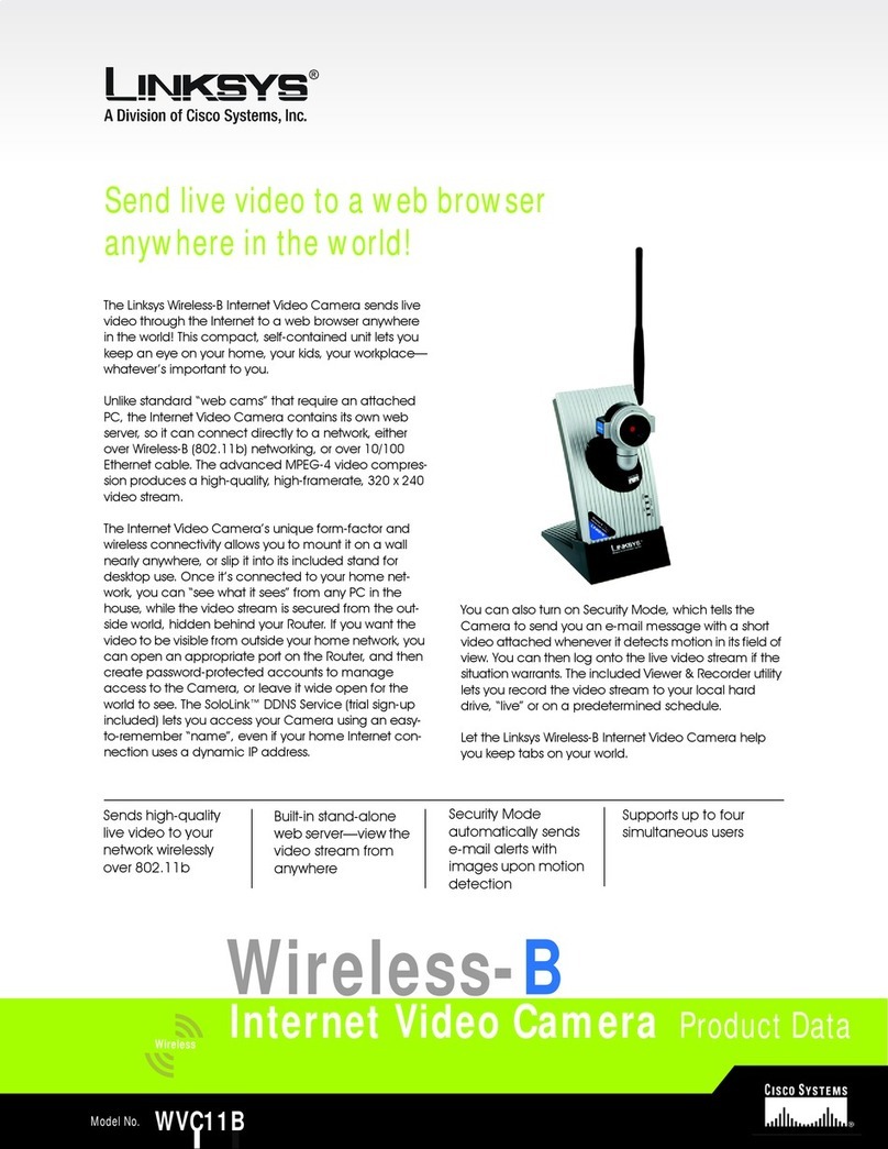 Linksys WVC11B - Wireless-B Internet Video Camera... Operation manual