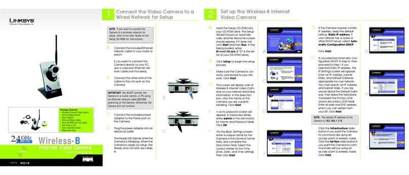 Linksys WVC11B - Wireless-B Internet Video Camera... Quick installation