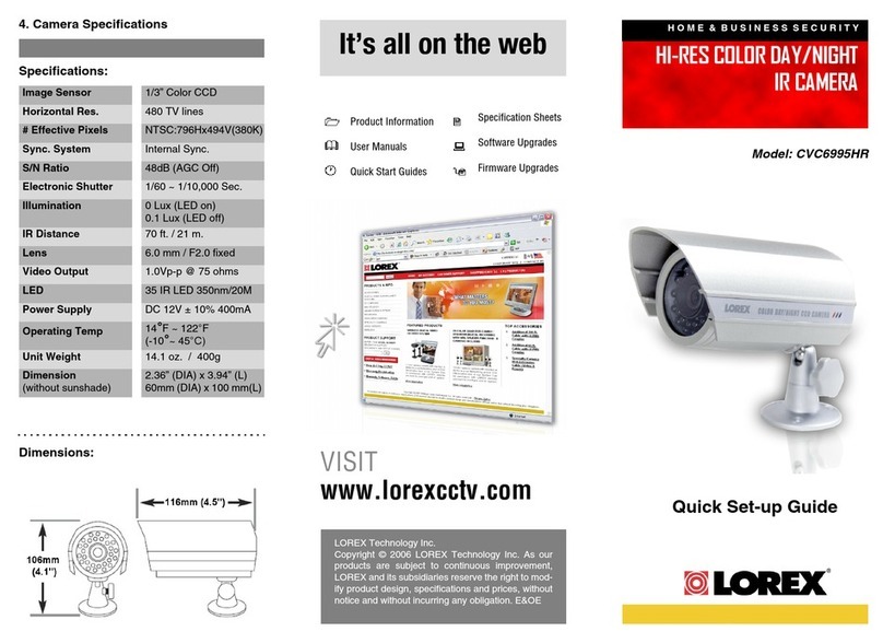 Lorex CVC6995HR User manual