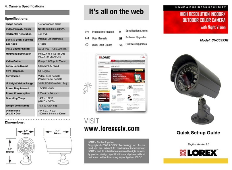 Lorex CVC6993R User manual