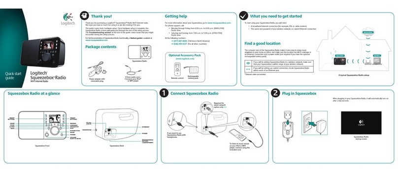 Logitech Squeezebox Radio User manual