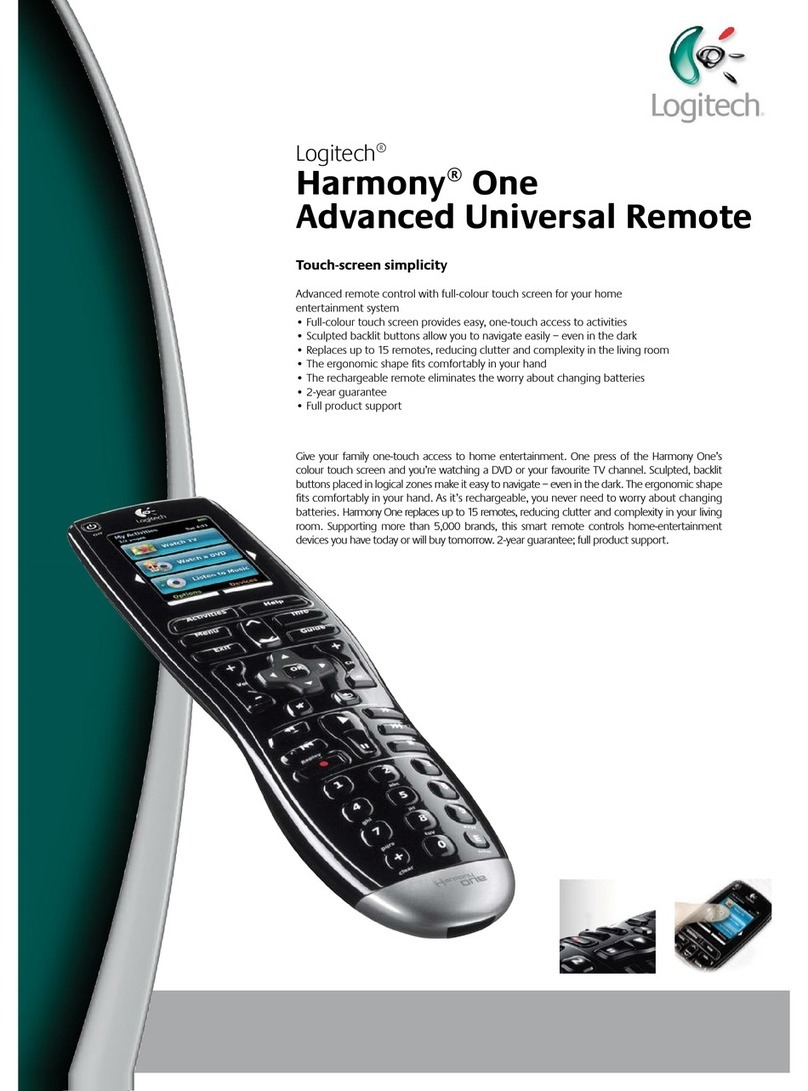 Logitech Harmony One User manual
