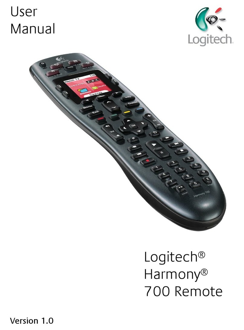 Logitech HARMONY 700 User manual
