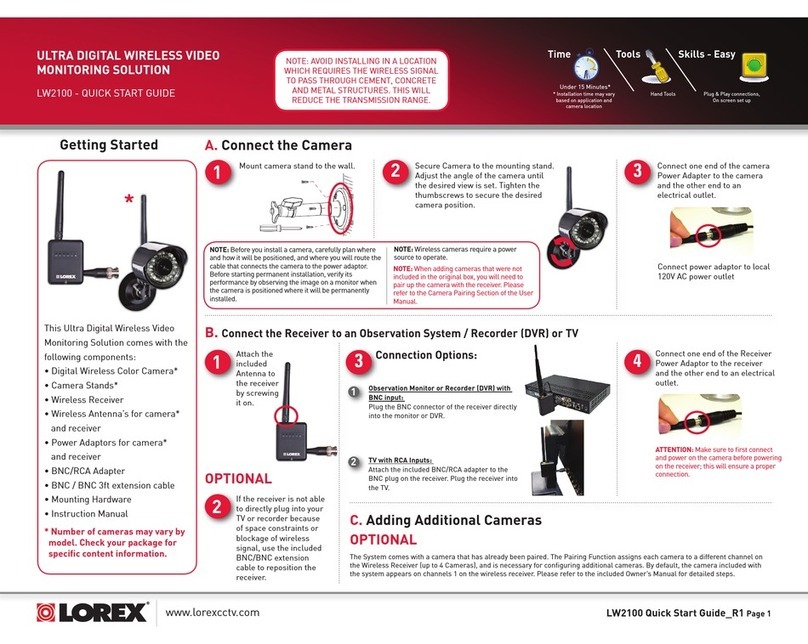 Lorex LW2101 series User manual