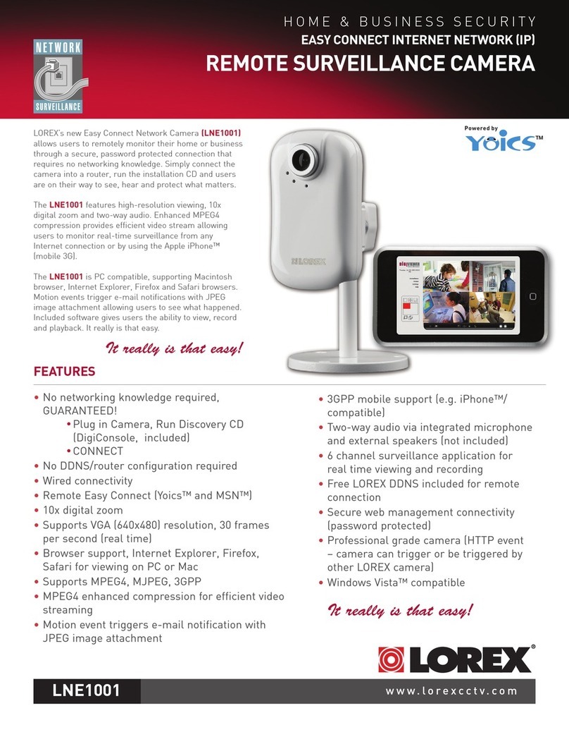Lorex LNE1001 User manual