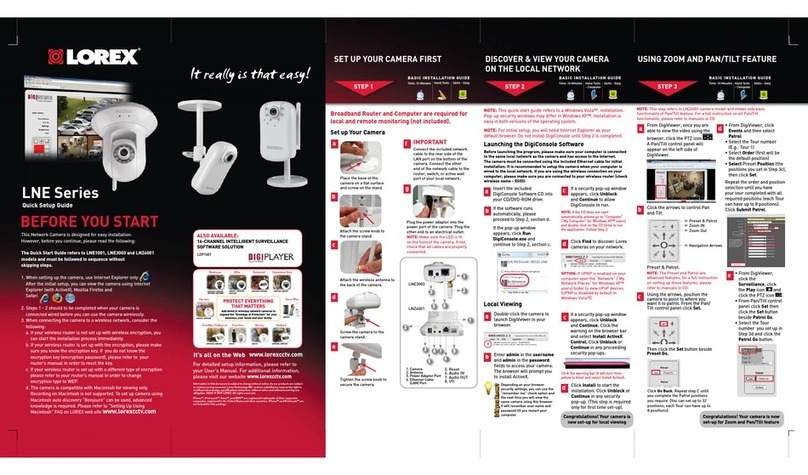 Lorex LNZ4001 User manual