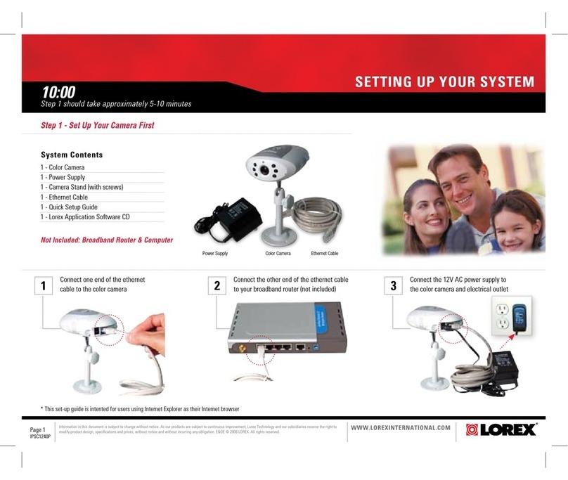 Lorex IPSC1240P User manual