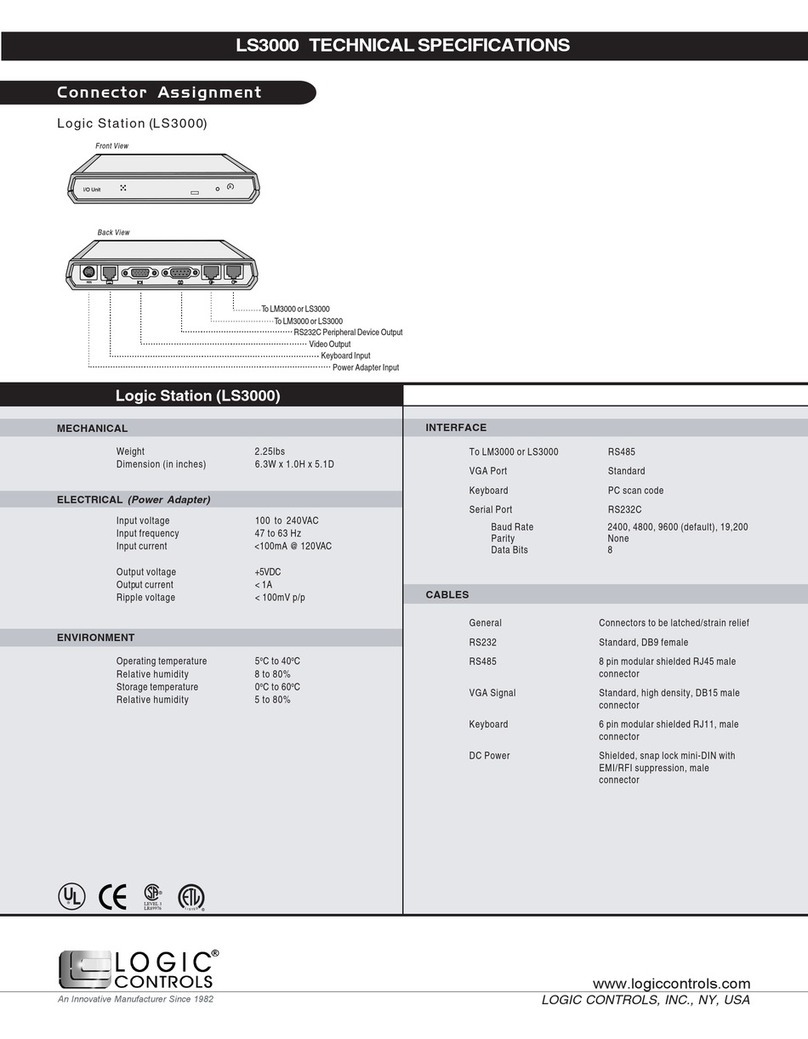 Logic Controls LS3000 Technical specifications