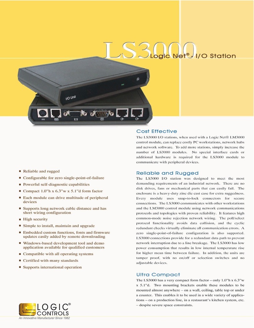 Logic Controls LS3000 Specifications