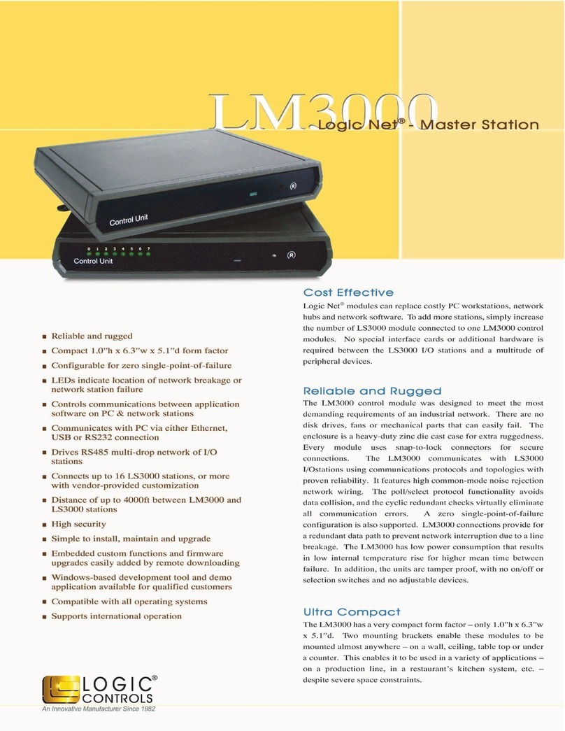 Logic Controls LM3000 User manual