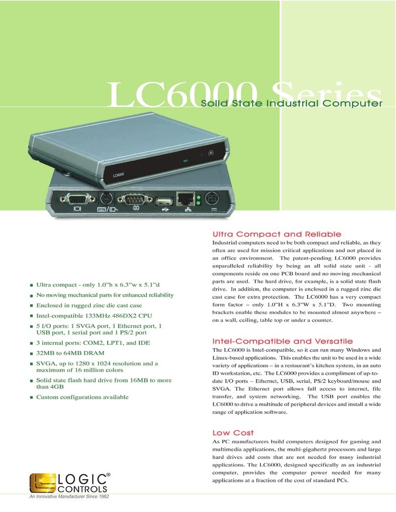 Logic Controls LC6000 Series User manual Logic Controls LC6000 Series User manual