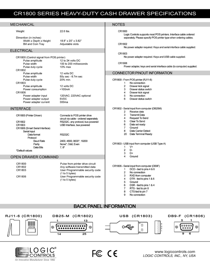 Logic Controls CR1800 Specifications