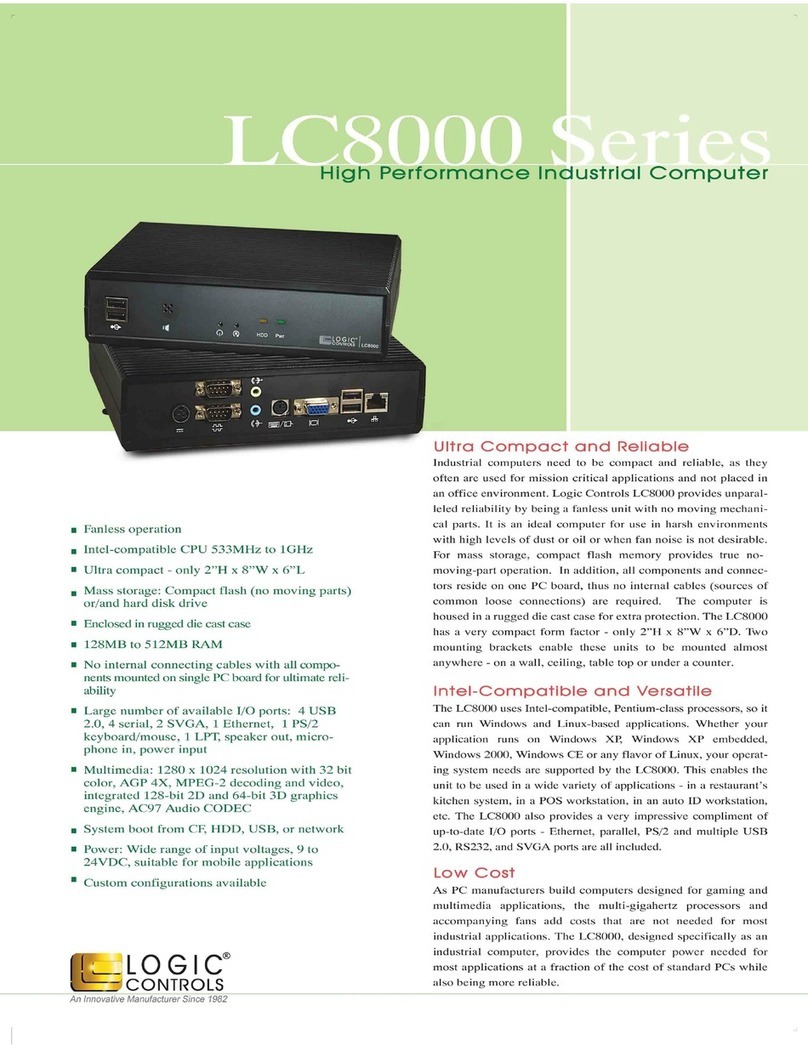 Logic Controls LC8000 Series Owner's manual Logic Controls LC8000 Series Owner's manual