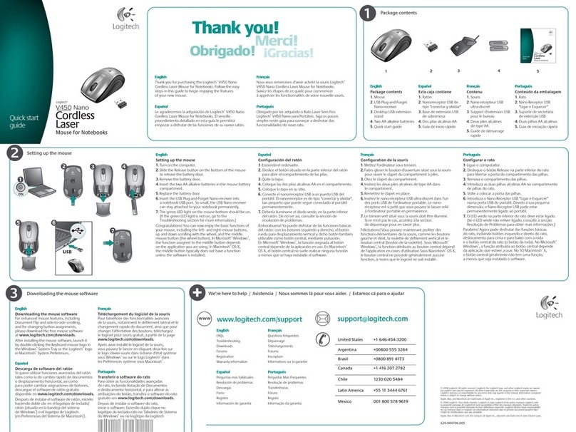 Logitech V450 Nano User manual Logitech V450 Nano User manual