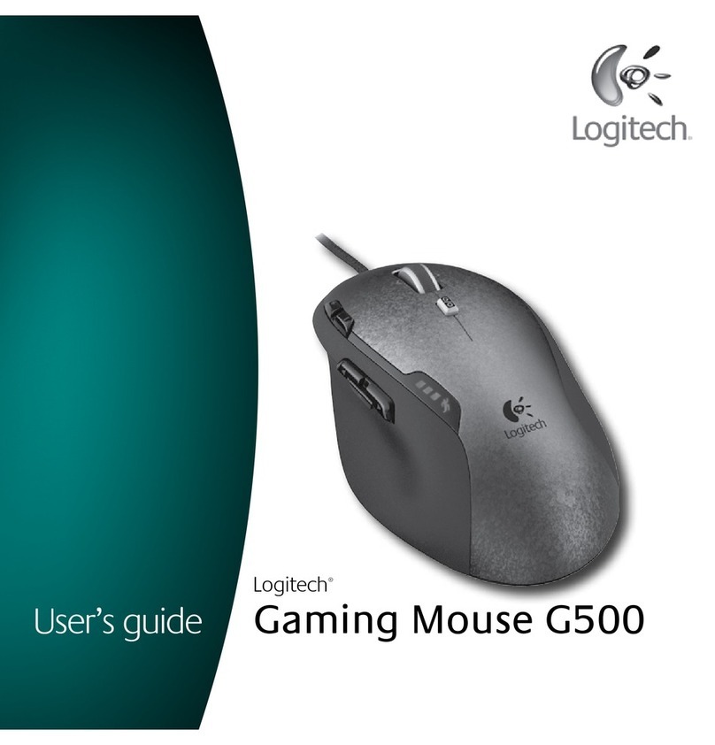Logitech G500 User manual
