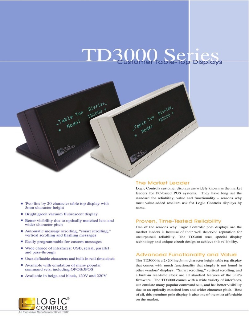 Logic Controls TD3000 Series User manual