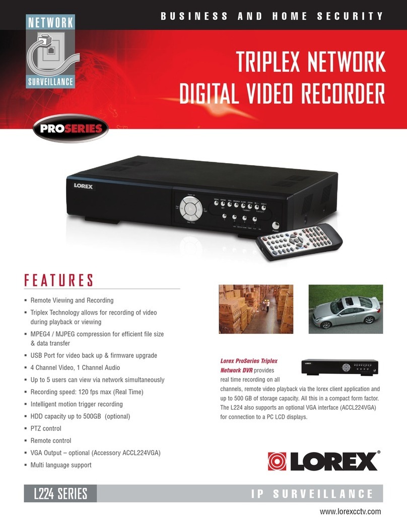 Lorex L224000 Specifications