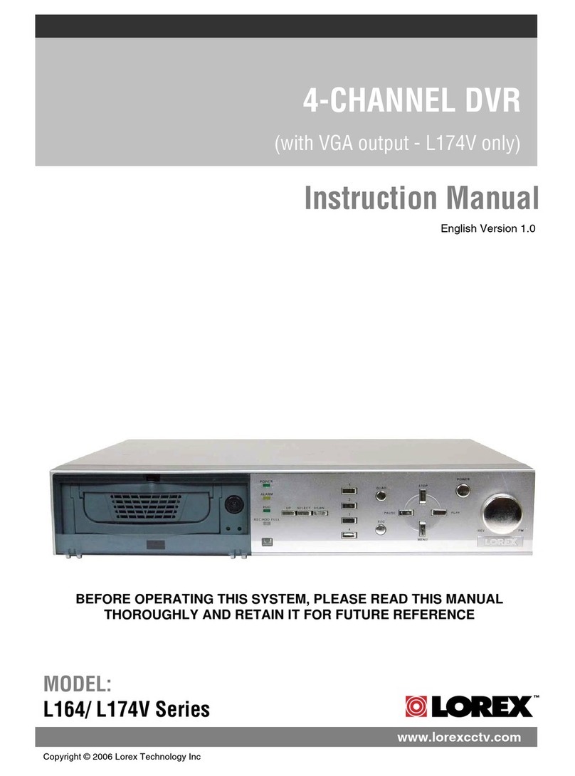 Lorex L164 Series User manual