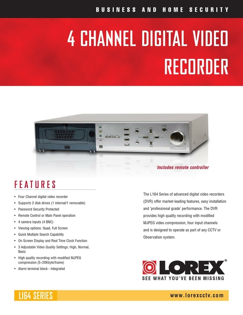 Lorex L164 Series User manual