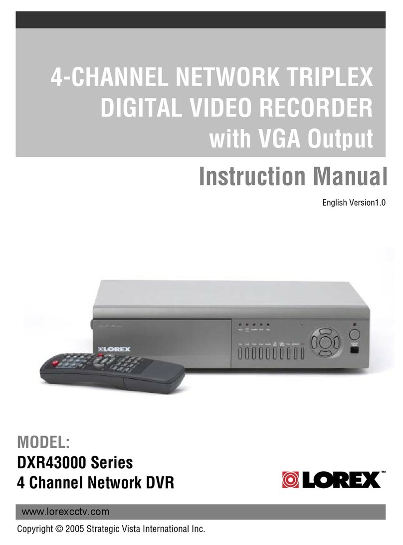 Lorex DXR43000 Series User manual