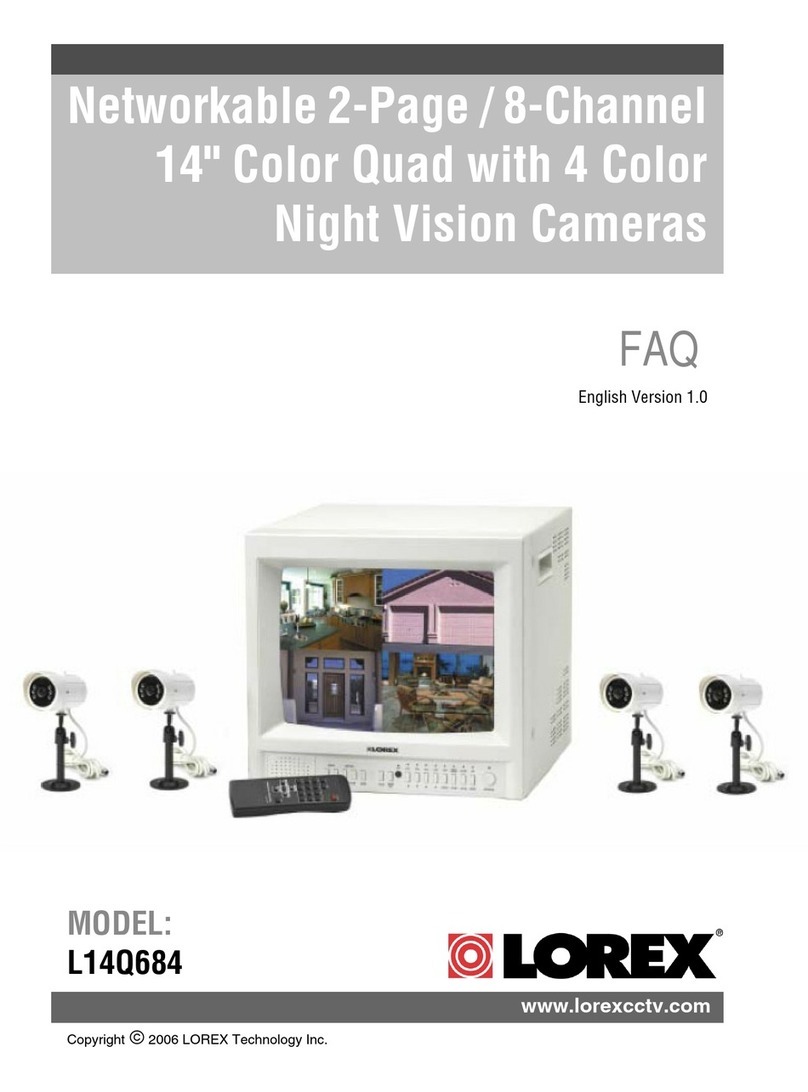 Lorex L14Q684 Installation guide