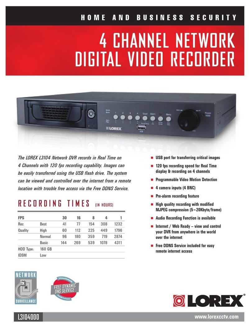 Lorex L3104000 Specifications