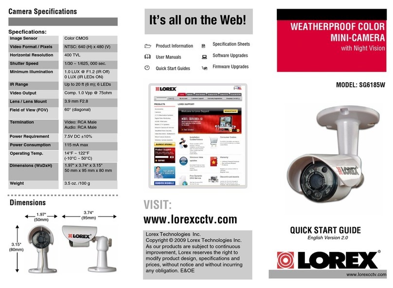 Lorex SG6185W User manual Lorex SG6185W User manual