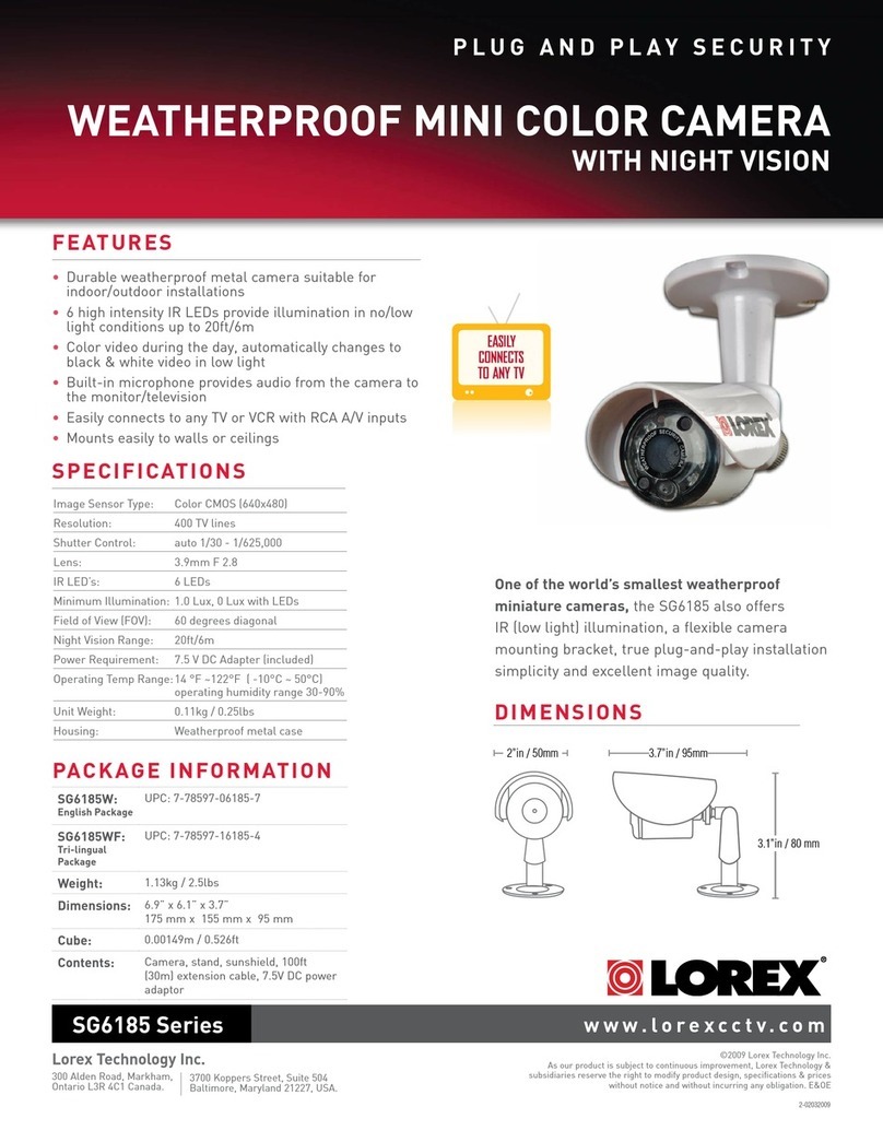 Lorex SG6185W User manual