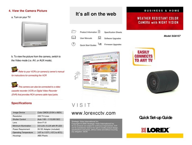 Lorex SG6157 User manual