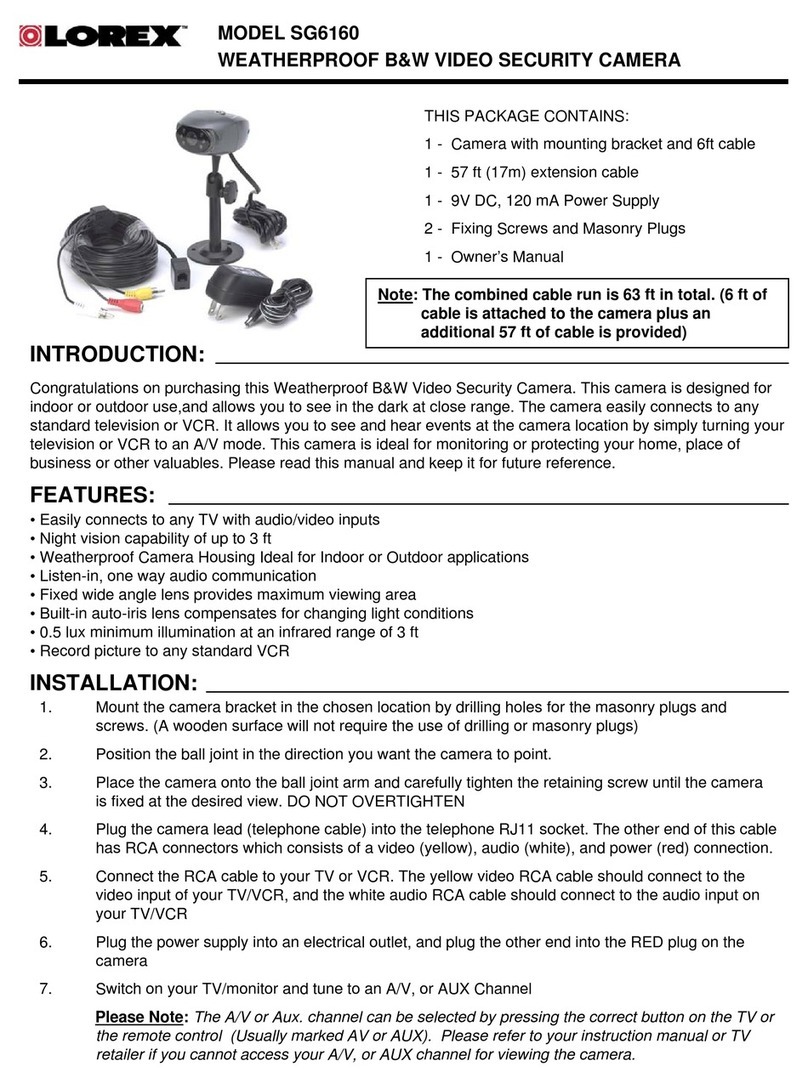 Lorex SG6160 User manual