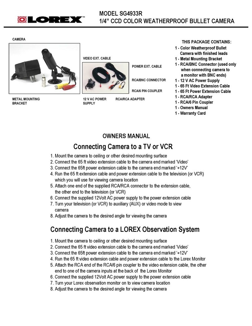 Lorex SG4933R User manual