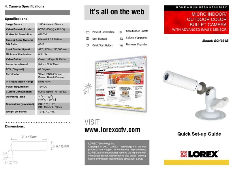 Lorex SG4934W User manual