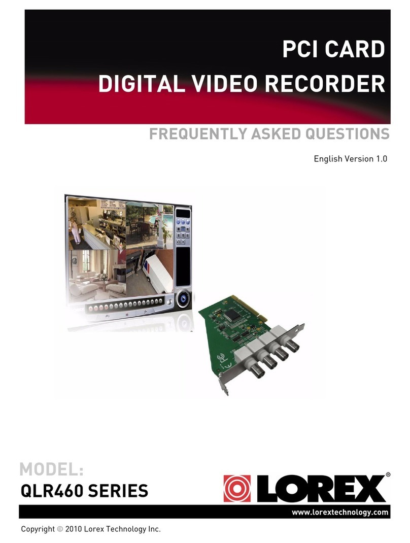 Lorex QLR464 Instruction Manual