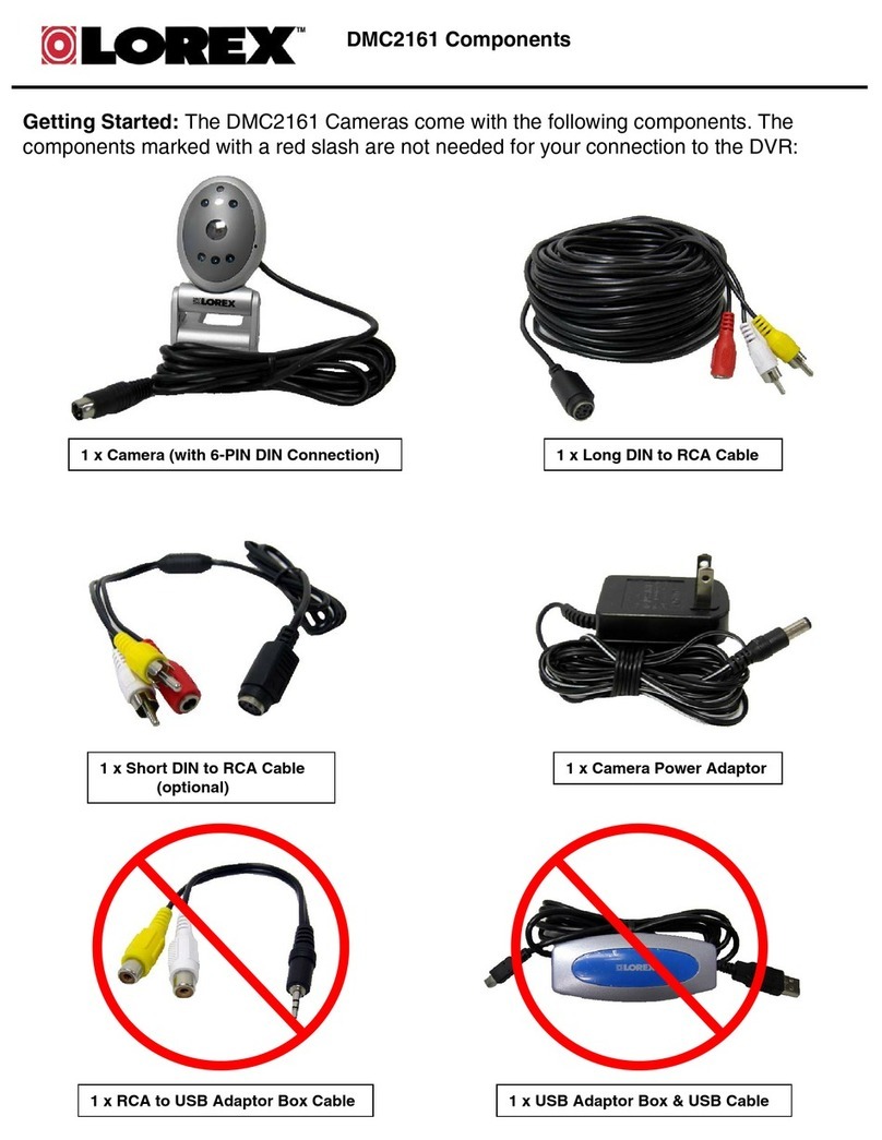 Lorex DMC2161 Getting started guide