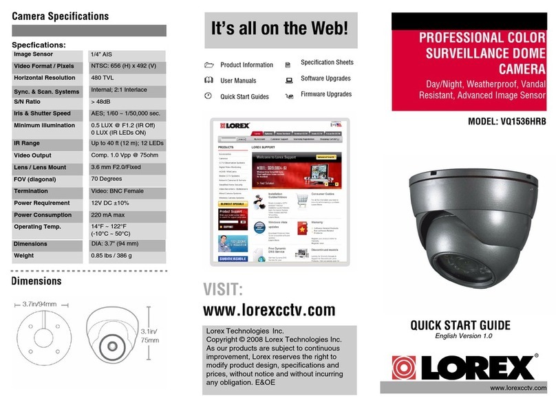 Lorex VQ1536HRB User manual Lorex VQ1536HRB User manual