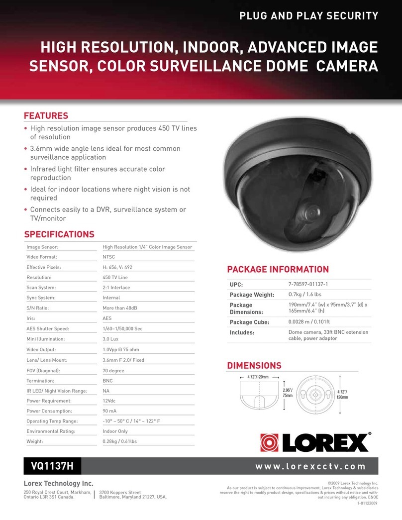 Lorex VQ1137H User manual