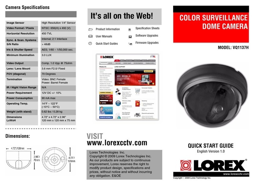 Lorex VQ1137H User manual