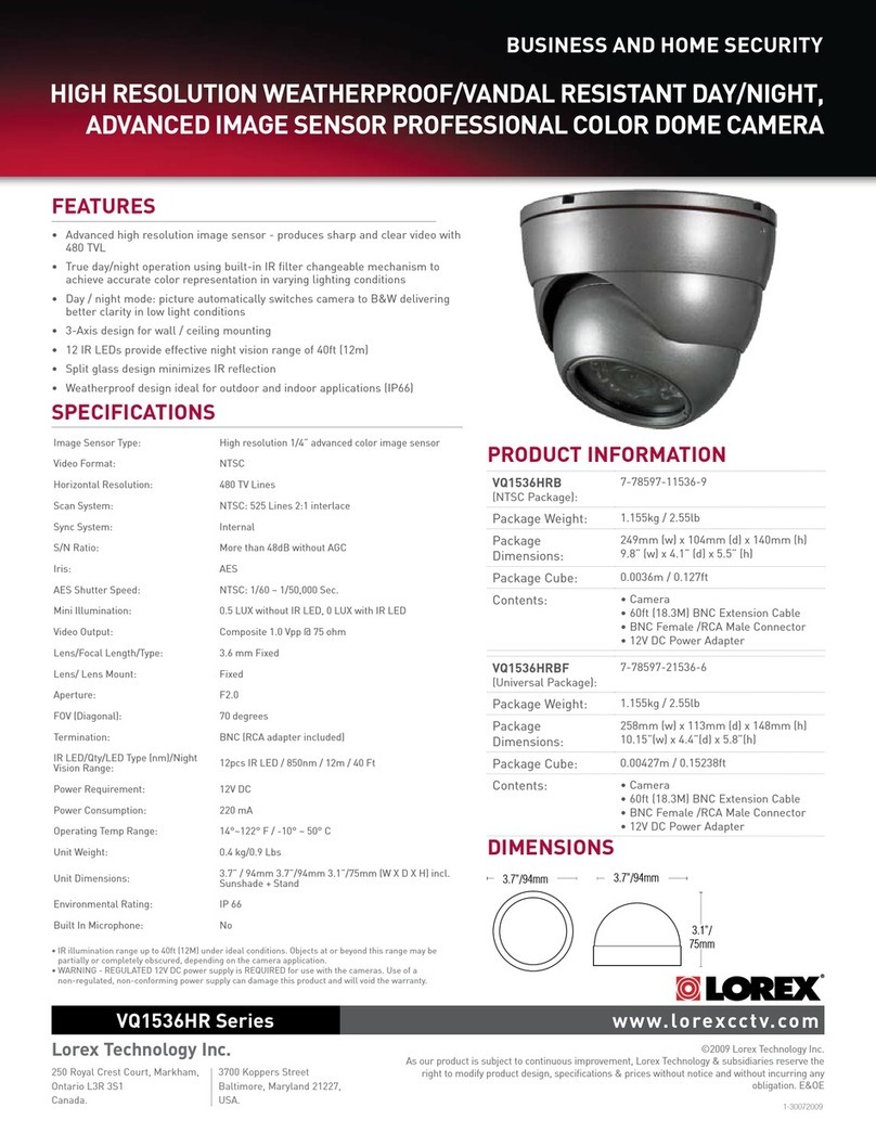 Lorex VQ1536HR User manual Lorex VQ1536HR User manual