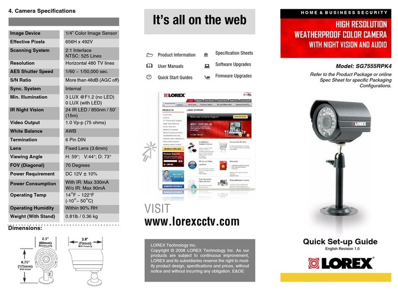 Lorex SG7555RPK4 User manual