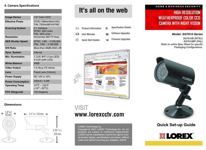 Lorex SG7610B User manual